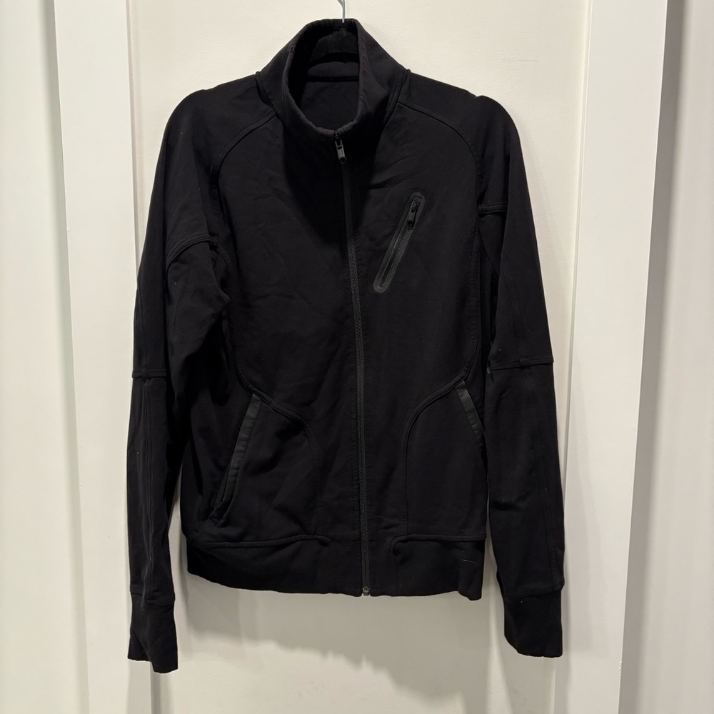 Lululemon Men's Classic Black Zip-Up Jacket